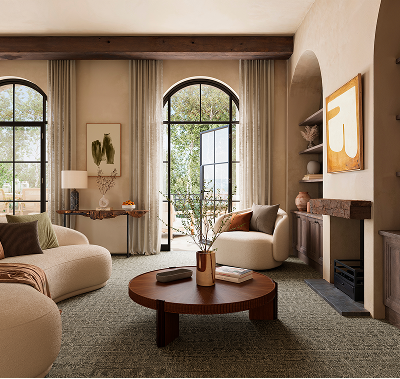 Modern room with finished flooring selected through CDL Flooring